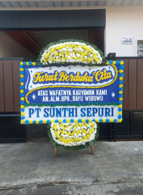 Papan Bunga Duka di Bulurejo